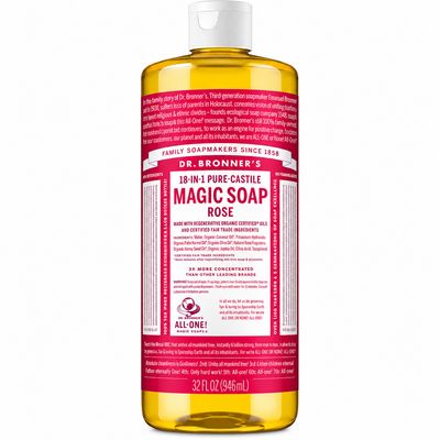 Dr Bronner , Rose - Pure-Castile Liquid Soap Dr Bronner , Rose - Pure-Castile Liquid Soap