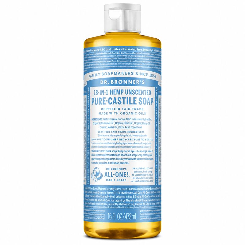 Dr Bronner , Castile Liquid Soap-Unscented Dr Bronner , Castile Liquid Soap-Unscented