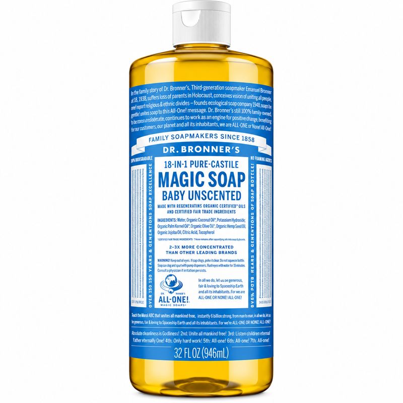 Dr Bronner , Castile Liquid Soap-Unscented Dr Bronner , Castile Liquid Soap-Unscented