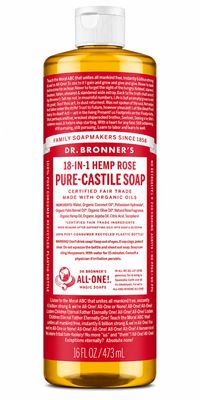Dr Bronner , Castile Liquid Soap- Rose Dr Bronner , Castile Liquid Soap- Rose