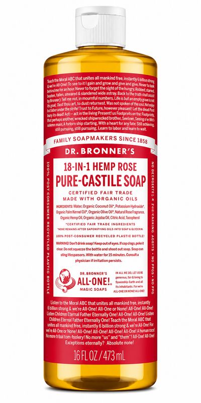 Dr Bronner , Castile Liquid Soap- Rose