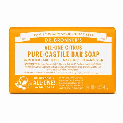 Dr Bronner , Pure Castile Soap Bar -Citrus Dr Bronner , Pure Castile Soap Bar -Citrus