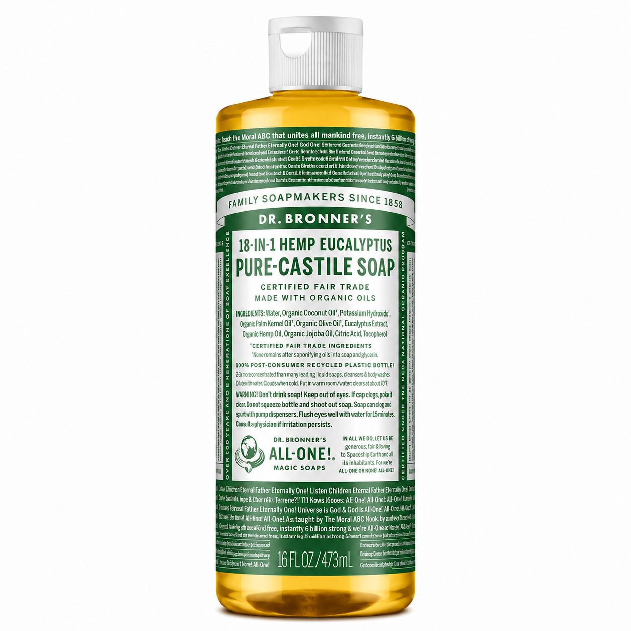 Dr Bronner , Eucalyptus - Pure-Castile Liquid Soap Dr Bronner , Eucalyptus - Pure-Castile Liquid Soap