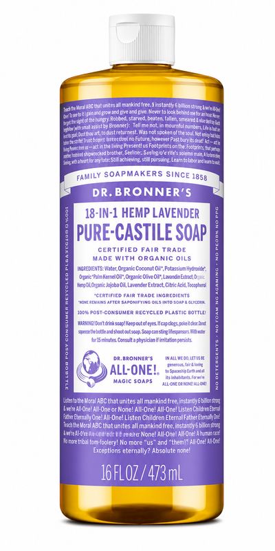 Dr Bronner , Castile Liquid Soap- Lavender
