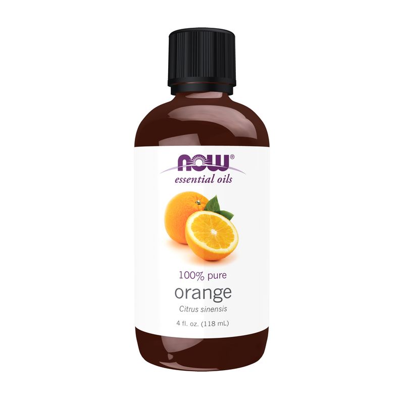 NOW Essential Oils, Orange Oil, Uplifting Aromatherapy Scent, Cold Pressed, Vegan, Child Resistant Cap, 4-Ounce NOW Essential Oils, Orange Oil, Uplifting Aromatherapy Scent, Cold Pressed, Vegan, Child Resistant Cap, 4-Ounce