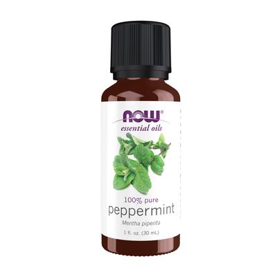 NOW Essential Oils, Peppermint Oil, Invigorating Aromatherapy Scent, Steam Distilled, 100% Pure, Vegan, Child Resistant Cap, 1-Ounce NOW Essential Oils, Peppermint Oil, Invigorating Aromatherapy Scent, Steam Distilled, 100% Pure, Vegan, Child Resistant Cap, 1-Ounce