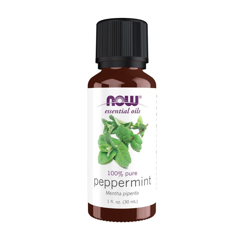 NOW Essential Oils, Peppermint Oil, Invigorating Aromatherapy Scent, Steam Distilled, 100% Pure, Vegan, Child Resistant Cap, 1-Ounce NOW Essential Oils, Peppermint Oil, Invigorating Aromatherapy Scent, Steam Distilled, 100% Pure, Vegan, Child Resistant Cap, 1-Ounce