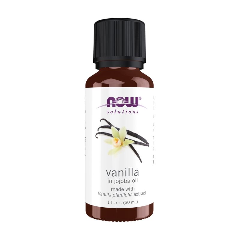 NOW Essential Oils, Vanilla Oil, Blend of Pure Vanilla Bean Extract in Pure Jojoba Oil, Sweet Aromat NOW Essential Oils, Vanilla Oil, Blend of Pure Vanilla Bean Extract in Pure Jojoba Oil, Sweet Aromat