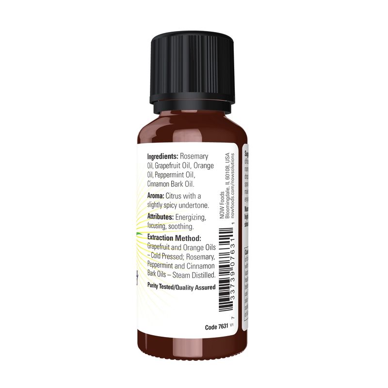 NOW Essential Oils, Good Morning Sunshine Aromatherapy Blend, Soothing Aromatherapy Scent, Blend of Pure Essential Oils, Vegan, Child Resistant Cap, 1-Ounce