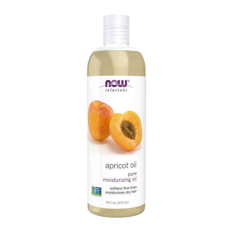 NOW Solutions, Apricot Kernel Oil, Hair Moisturizer, Rejuvenating Skin Oil, Softens Fine Lines, 16-Ounce NOW Solutions, Apricot Kernel Oil, Hair Moisturizer, Rejuvenating Skin Oil, Softens Fine Lines, 16-Ounce