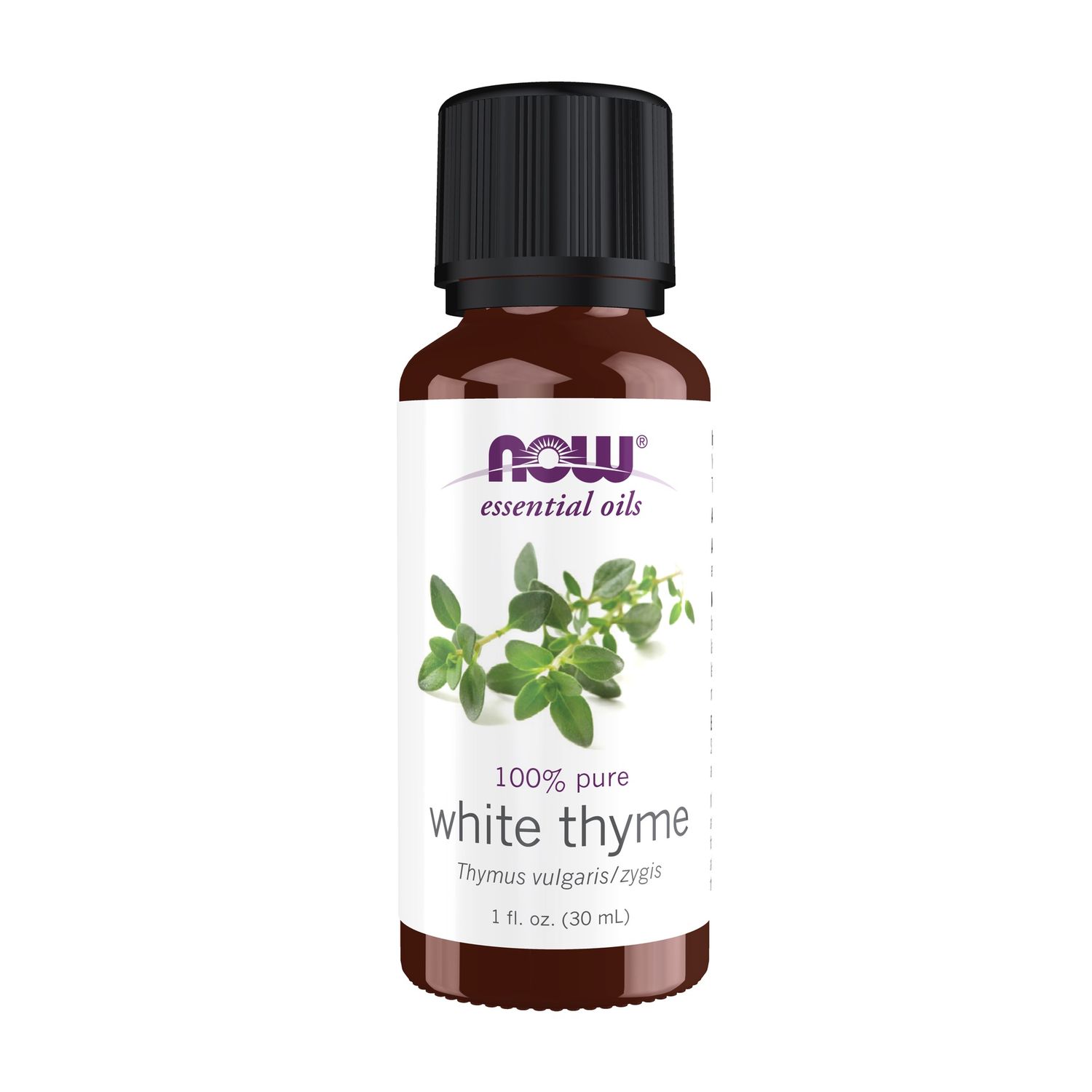 NOW Essential Oils, White Thyme Oil, Empowering Aromatherapy Scent, Steam Distilled, 100% Pure, Vegan, Child Resistant Cap, 1-Ounce NOW Essential Oils, White Thyme Oil, Empowering Aromatherapy Scent, Steam Distilled, 100% Pure, Vegan, Child Resistant Cap, 1-Ounce