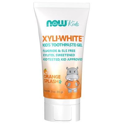 NOW Solutions, Xyliwhite™ Toothpaste Gel for Kids, Orange Splash Flavor, Kid Approved! 3-Ounce, packaging may vary NOW Solutions, Xyliwhite™ Toothpaste Gel for Kids, Orange Splash Flavor, Kid Approved! 3-Ounce, packaging may vary