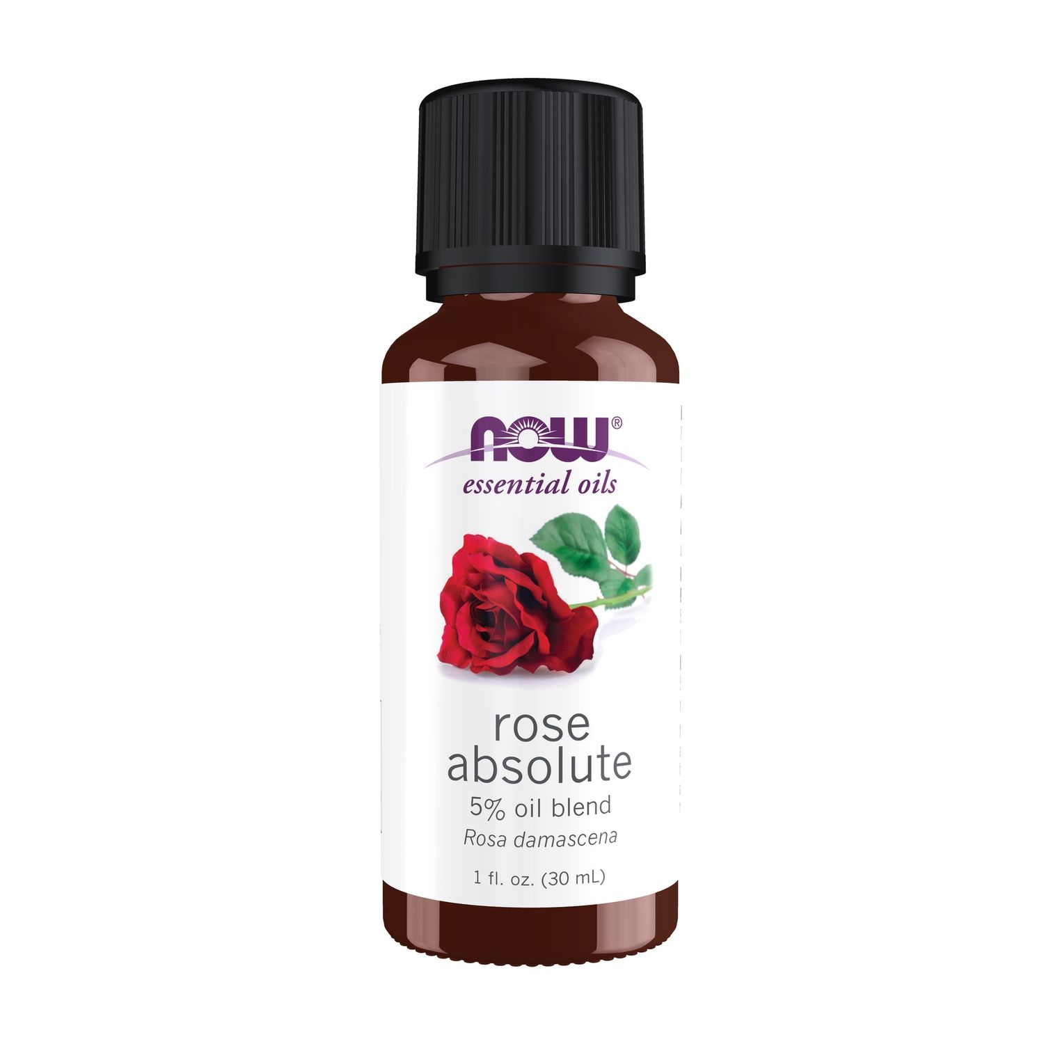 NOW Essential Oils, Rose Absolute, 5% Blend of Pure Rose Absolute Oil in Pure Jojoba Oil, Romantic Aromatherapy Scent, Vegan, Child Resistant Cap, 1-Ounce NOW Essential Oils, Rose Absolute, 5% Blend of Pure Rose Absolute Oil in Pure Jojoba Oil, Romantic Aromatherapy Scent, Vegan, Child Resistant Cap, 1-Ounce