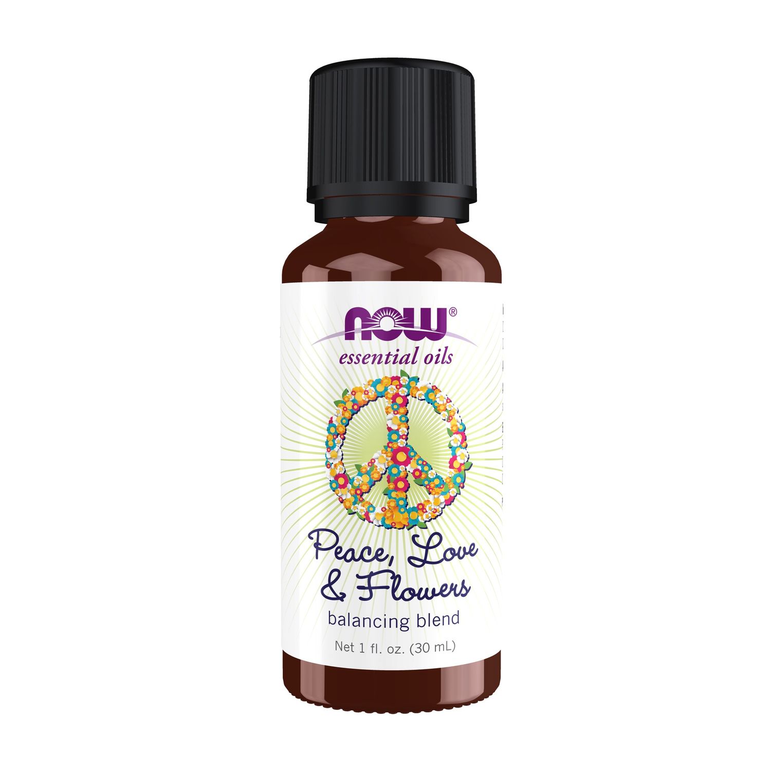 Now Essential Oils , Peace, Love & Flowers Oil Blend - 1 Fl. Oz. Now Essential Oils , Peace, Love & Flowers Oil Blend - 1 Fl. Oz.