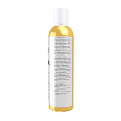 NOW Solutions, Refreshing Vanilla Citrus Massage Oil, Skin Rejuvenating Blend, Supple Skin, 8-Ounce