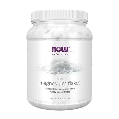 Now Solutions , Magnesium Flakes - 54 Oz. Now Solutions , Magnesium Flakes - 54 Oz.