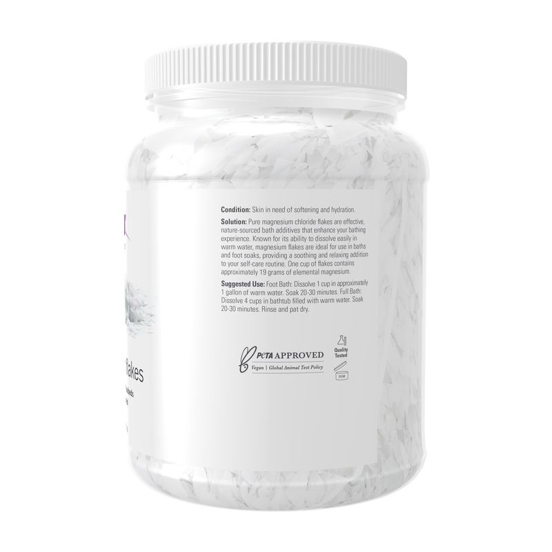 Now Solutions , Magnesium Flakes - 54 Oz.