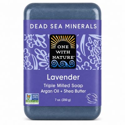 One With Nature, Dead Sea Mineral Soap Bar, Lavender, 7 Oz One With Nature, Dead Sea Mineral Soap Bar, Lavender, 7 Oz