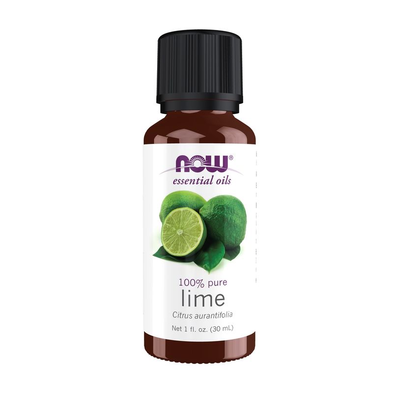 NOW Essential Oils, Lime Oil, Citrus Aromatherapy Scent, Cold Pressed, Vegan, Child Resistant Cap, 1-Ounce NOW Essential Oils, Lime Oil, Citrus Aromatherapy Scent, Cold Pressed, Vegan, Child Resistant Cap, 1-Ounce
