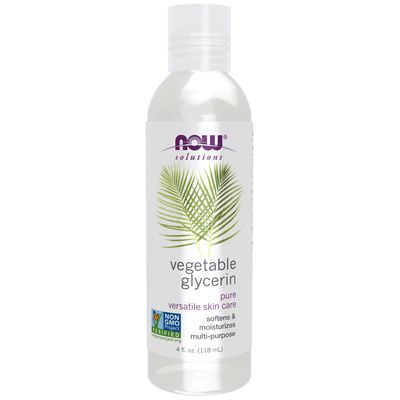 NOW Solutions, Vegetable Glycerin, Pure, Versatile Skin Care, Softening and Moisturizing, 4-Ounce NOW Solutions, Vegetable Glycerin, Pure, Versatile Skin Care, Softening and Moisturizing, 4-Ounce
