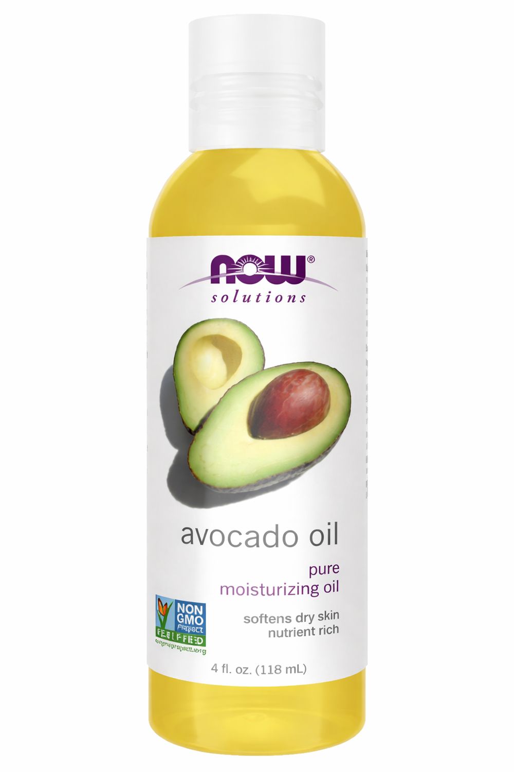 Now, Avocado Oil, Pure 4 Oz