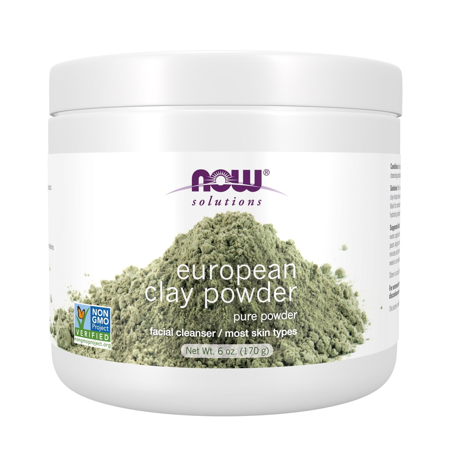 Now Solutions , European Clay Powder - 6 Oz.