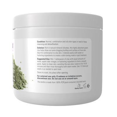 Now Solutions , European Clay Powder - 6 Oz.