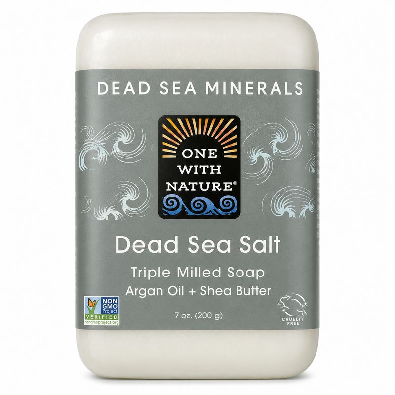 One With Nature, Dead Sea Mineral Bar Soap, Fragrance Free, 7 Oz One With Nature, Dead Sea Mineral Bar Soap, Fragrance Free, 7 Oz