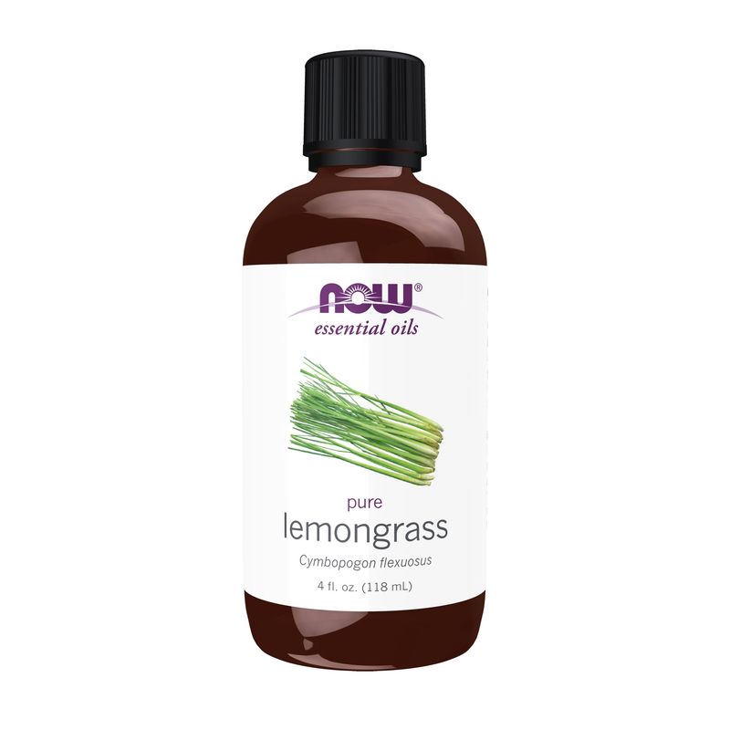 NOW Essential Oils, Lemongrass Oil, Uplifting Aromatherapy Scent, Steam Distilled, Vegan, Child Resistant Cap, 4-Ounce NOW Essential Oils, Lemongrass Oil, Uplifting Aromatherapy Scent, Steam Distilled, Vegan, Child Resistant Cap, 4-Ounce