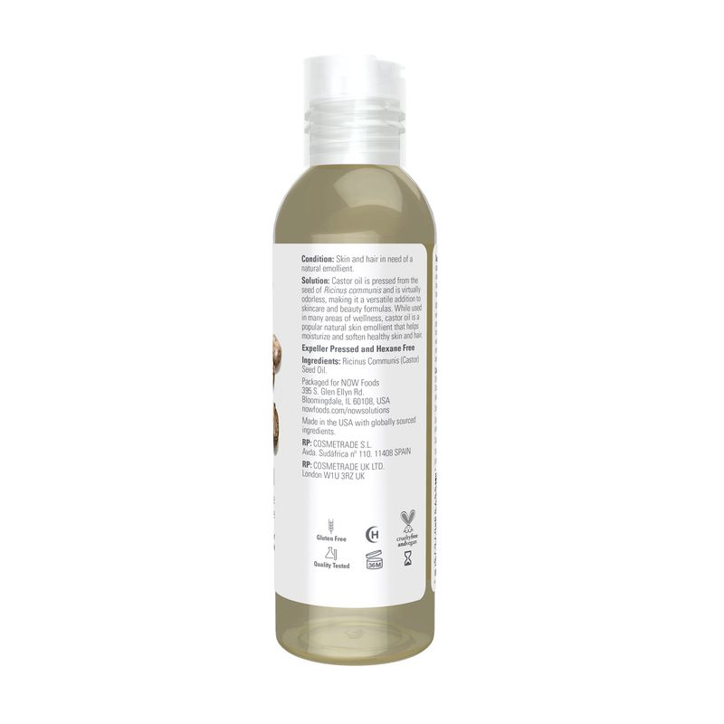 Now Solutions , Castor Oil - 4 Fl. Oz.