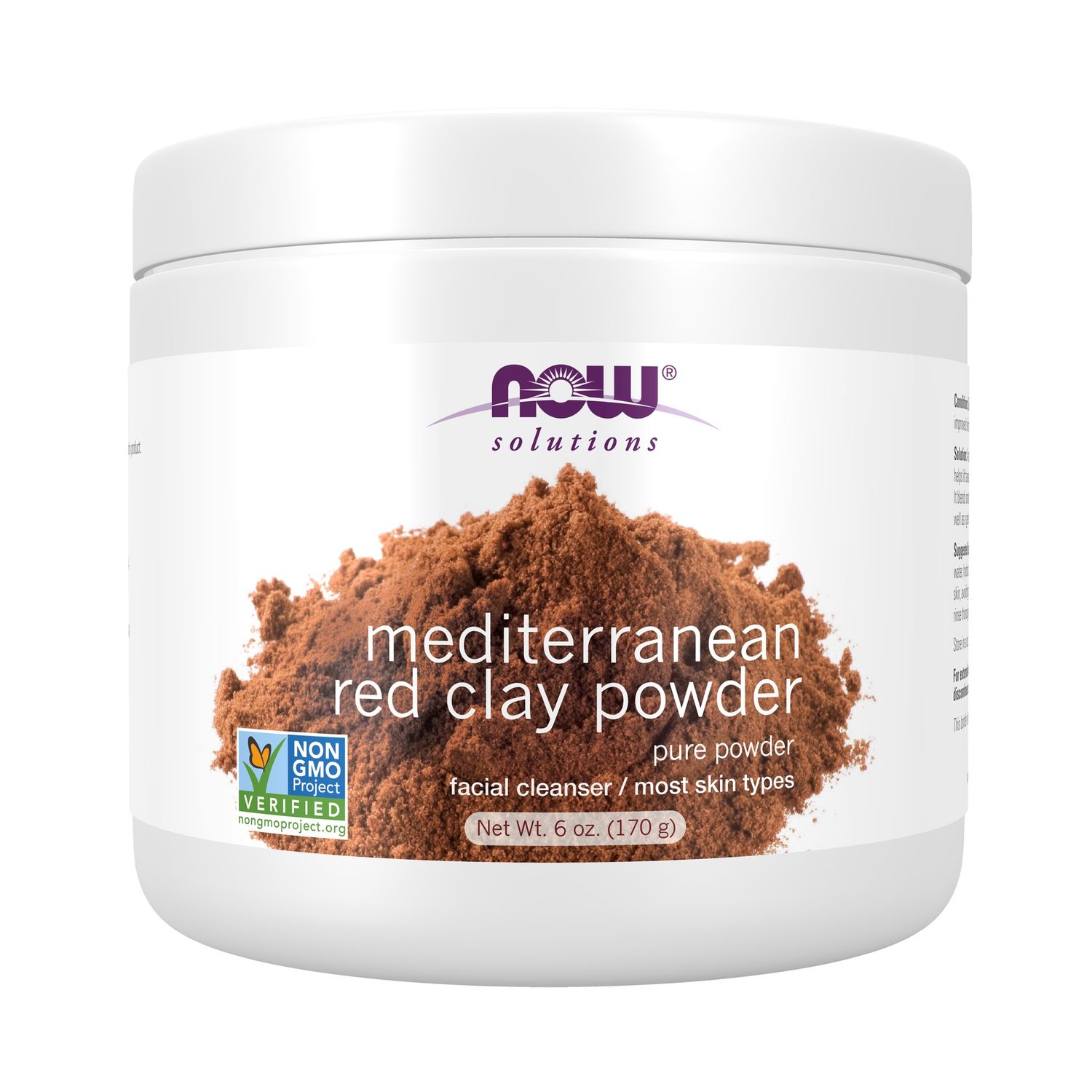 Now Solutions , Mediterranean Red Clay Powder - 6 Oz. Now Solutions , Mediterranean Red Clay Powder - 6 Oz.