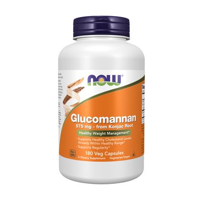 Now, Glucomannan 575mg 180 Vcaps