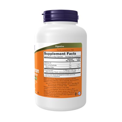 Now, Glucomannan 575mg 180 Vcaps