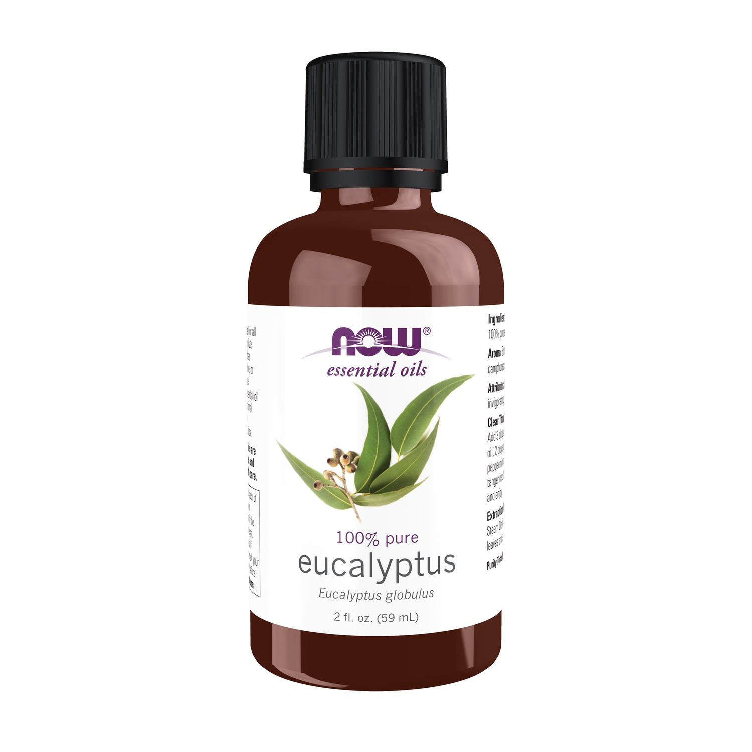 Now Essential Oils , Eucalyptus Globulus Oil - 2 Fl. Oz.