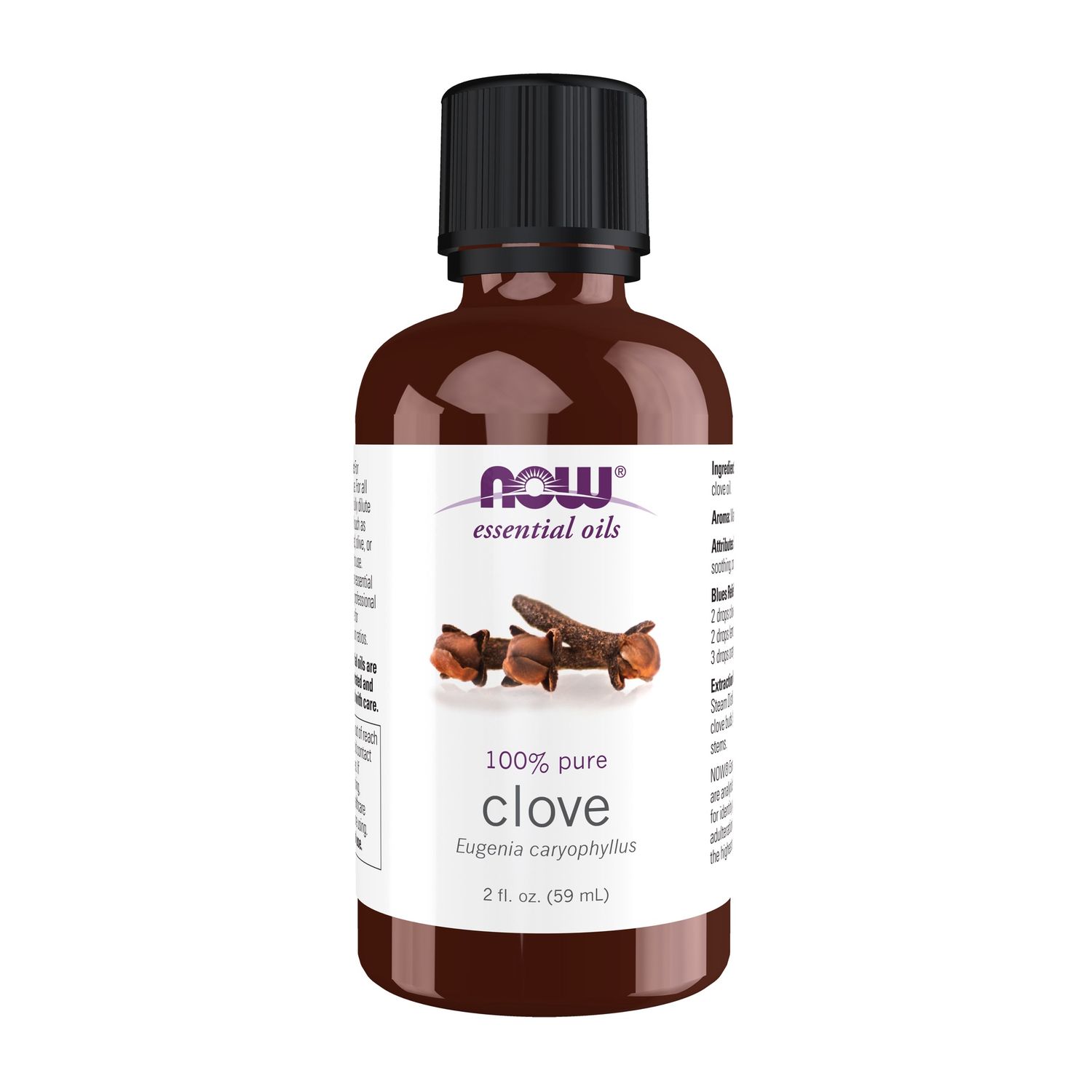 NOW Essential Oils, Clove Oil, Balancing Aromatherapy Scent, Steam Distilled, Vegan, Child Resistant Cap, 2-Ounce