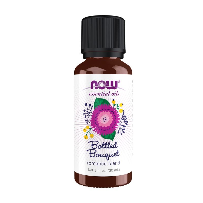 NOW Essential Oils, Bottled Bouquet Oil Blend, Floral Aromatherapy Scent, Blend of Pure Essential Oi NOW Essential Oils, Bottled Bouquet Oil Blend, Floral Aromatherapy Scent, Blend of Pure Essential Oi