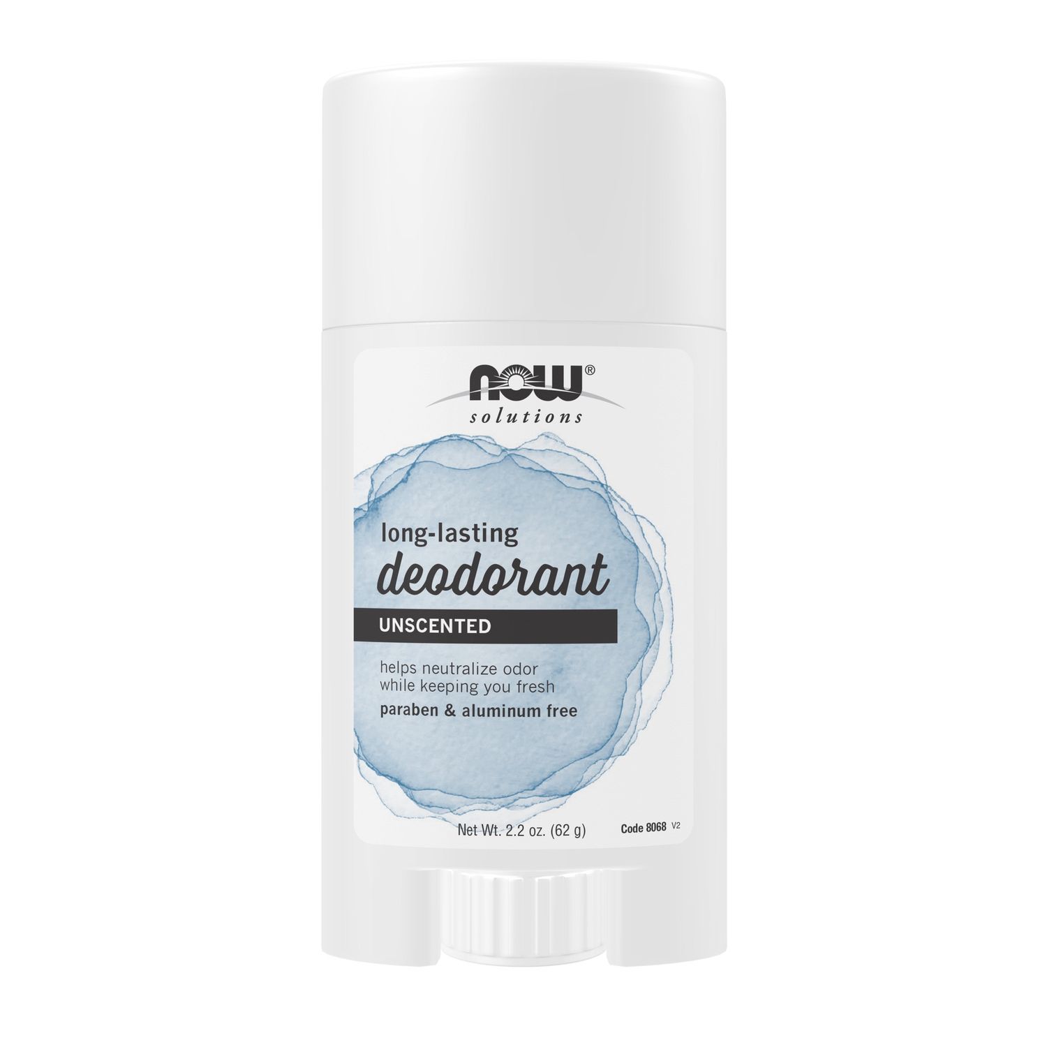 Now Solutions , Long-Lasting Deodorant Stick, Unscented - 2.2 Oz.
