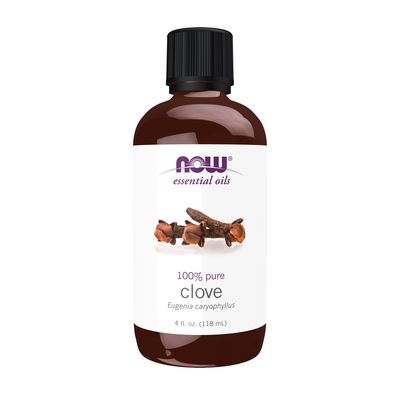 NOW Essential Oils, Clove Oil, Balancing Aromatherapy Scent, Steam Distilled, Vegan, Child Resistant Cap, 4-Ounce NOW Essential Oils, Clove Oil, Balancing Aromatherapy Scent, Steam Distilled, Vegan, Child Resistant Cap, 4-Ounce