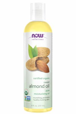 Now Solutions , Sweet Almond Oil, Organic - 8 Fl. Oz. Now Solutions , Sweet Almond Oil, Organic - 8 Fl. Oz.