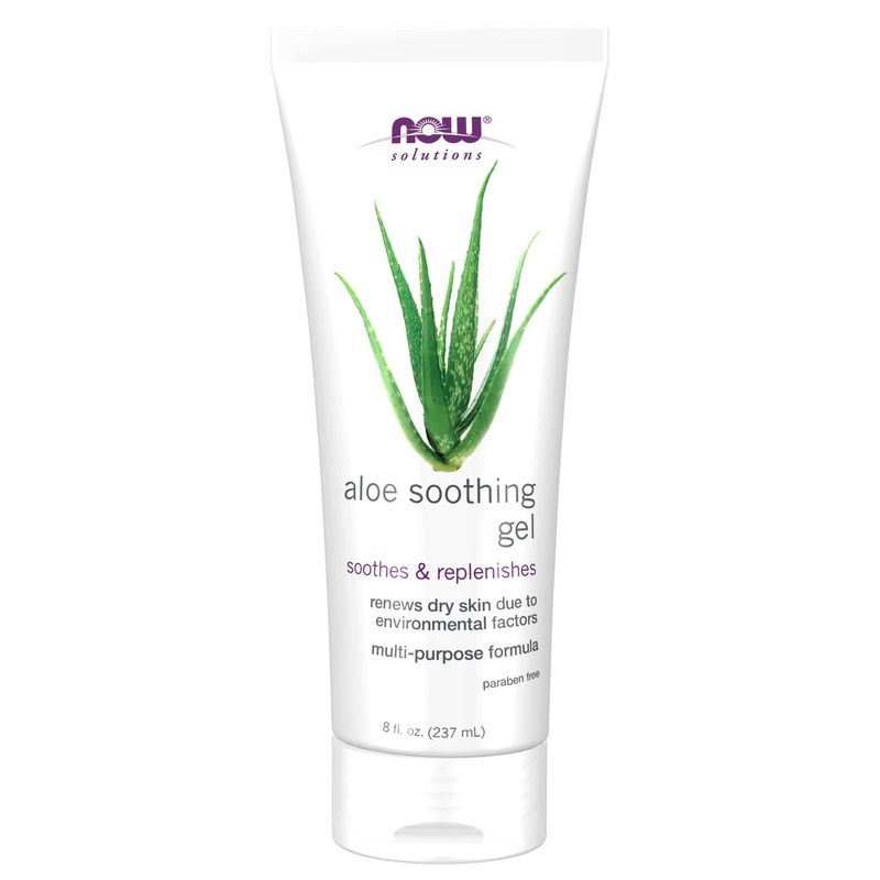 NOW Solutions, Aloe Soothing Gel, Soothing and Replenishing After Sun, Multi-Purpose Formula, 8-Ounce NOW Solutions, Aloe Soothing Gel, Soothing and Replenishing After Sun, Multi-Purpose Formula, 8-Ounce