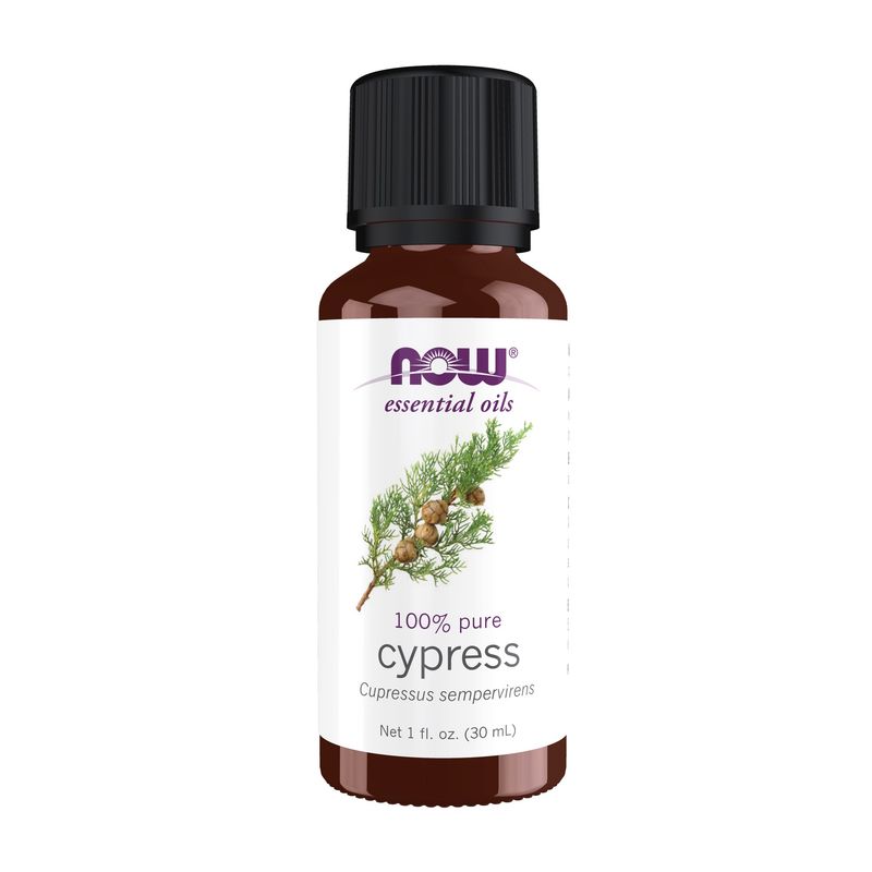 NOW Essential Oils, Cypress Oil, Balancing Aromatherapy Scent, Steam Distilled, Vegan, Child Resistant Cap, 1-Ounce NOW Essential Oils, Cypress Oil, Balancing Aromatherapy Scent, Steam Distilled, Vegan, Child Resistant Cap, 1-Ounce