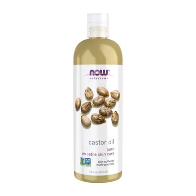 NOW Solutions, Castor Oil, Pure Versatile Skin Care, Multi-Purpose Skin Softener, 16-Ounce NOW Solutions, Castor Oil, Pure Versatile Skin Care, Multi-Purpose Skin Softener, 16-Ounce