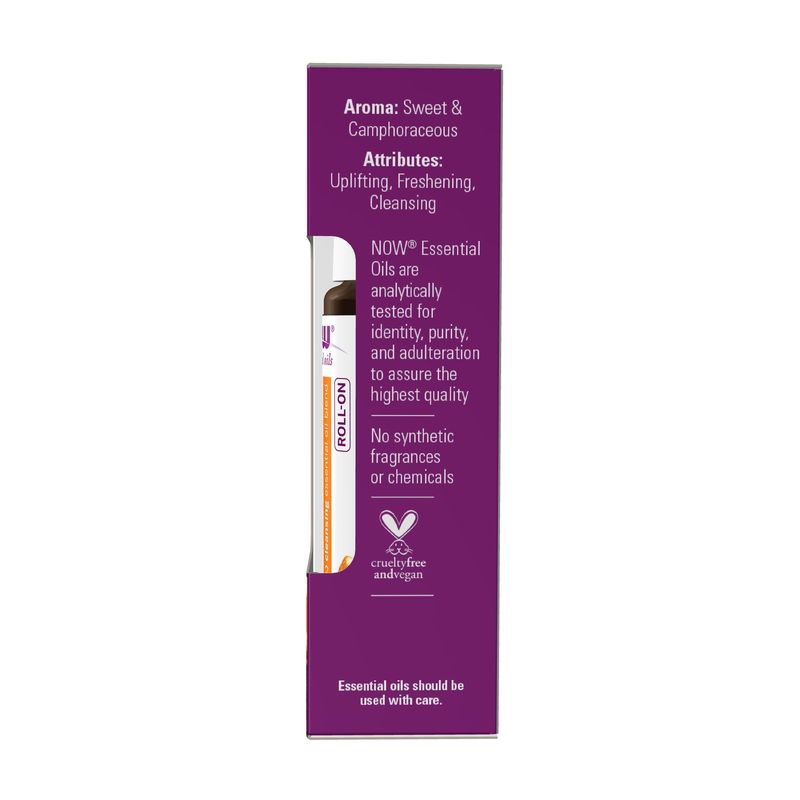 NOW Essential Oils, Seasonal Defense Roll On, Non-GMO Project Verified, Cleansing Blend, Steam Distilled, Topical Aromatherapy, 10-mL