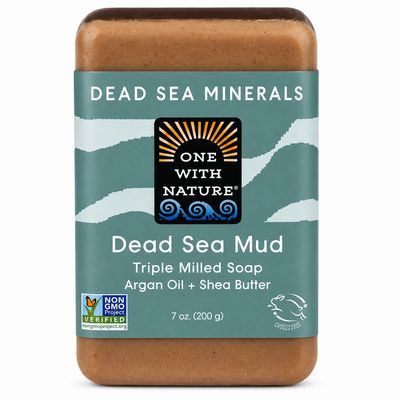 One With Nature, Dead Sea Mineral Soap Bar, Dead Sea Mud, Fragrance-Free, 7 Oz One With Nature, Dead Sea Mineral Soap Bar, Dead Sea Mud, Fragrance-Free, 7 Oz