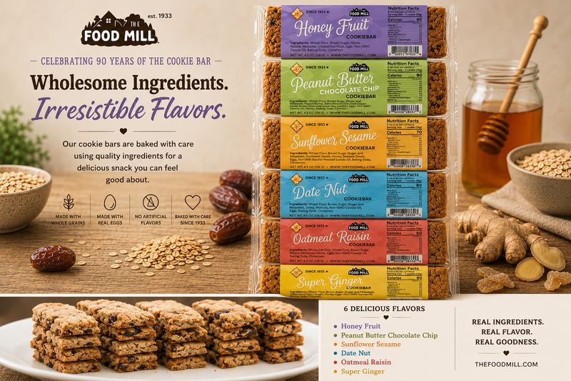The Food Mill , Oatmeal Raisin Cookie Bar