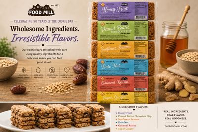The Food Mill , Oatmeal Raisin Cookie Bar