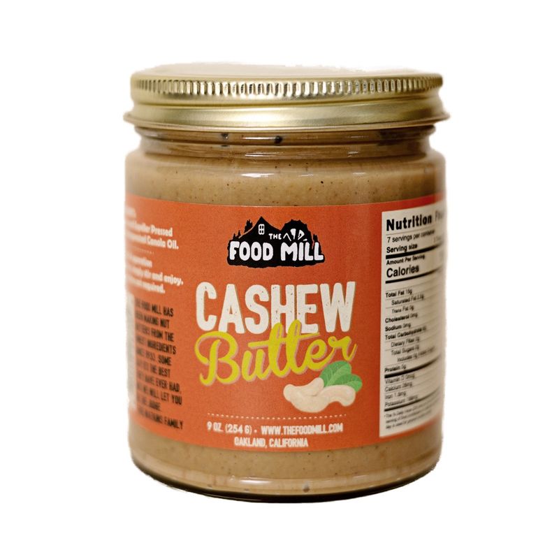 The Food Mill , Cashew Butter 9 oz. The Food Mill , Cashew Butter 9 oz.