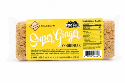 The Food Mill , Super Ginger Cookie Bar 4.5 oz The Food Mill , Super Ginger Cookie Bar 4.5 oz
