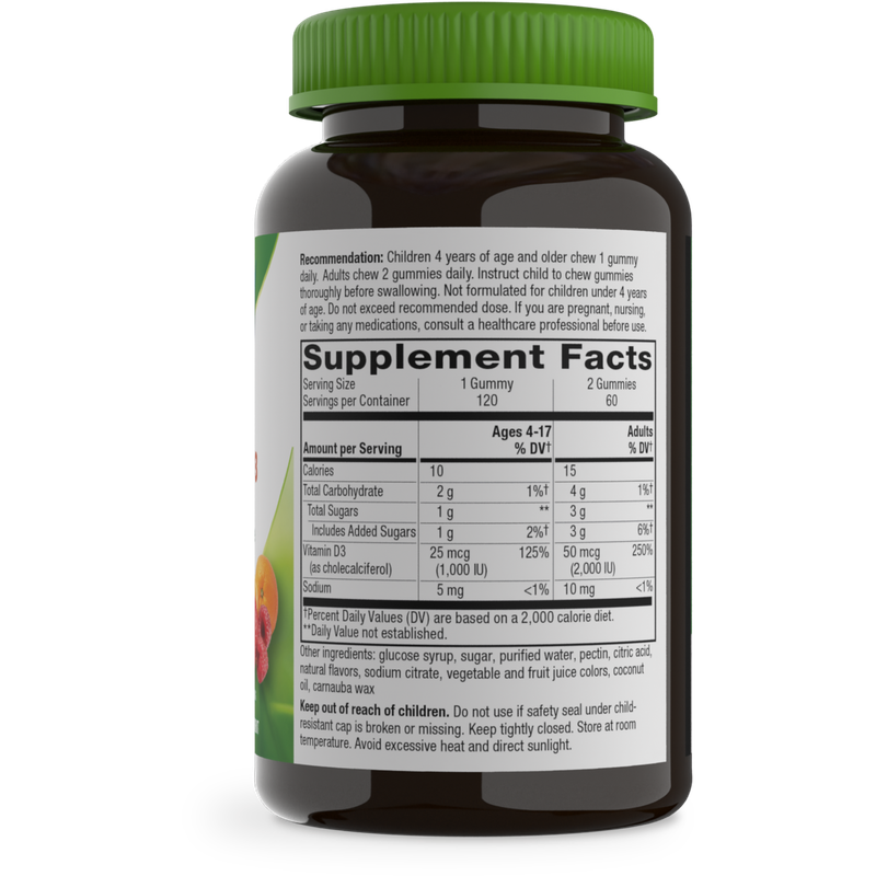 Nature's Way, Vitamin D3 Gummy 120 ct