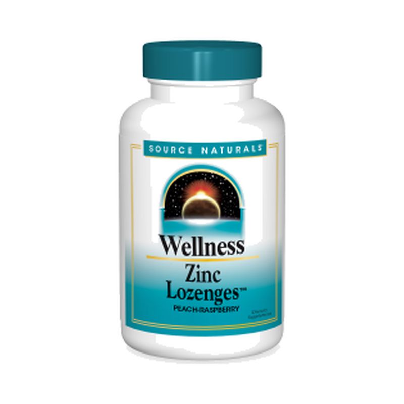 Source Naturals , Wellness Zinc Lozenges, Peach-Raspberry Flavored Immune Support, 23Mg - 60 Lozenges Source Naturals , Wellness Zinc Lozenges, Peach-Raspberry Flavored Immune Support, 23Mg - 60 Lozenges